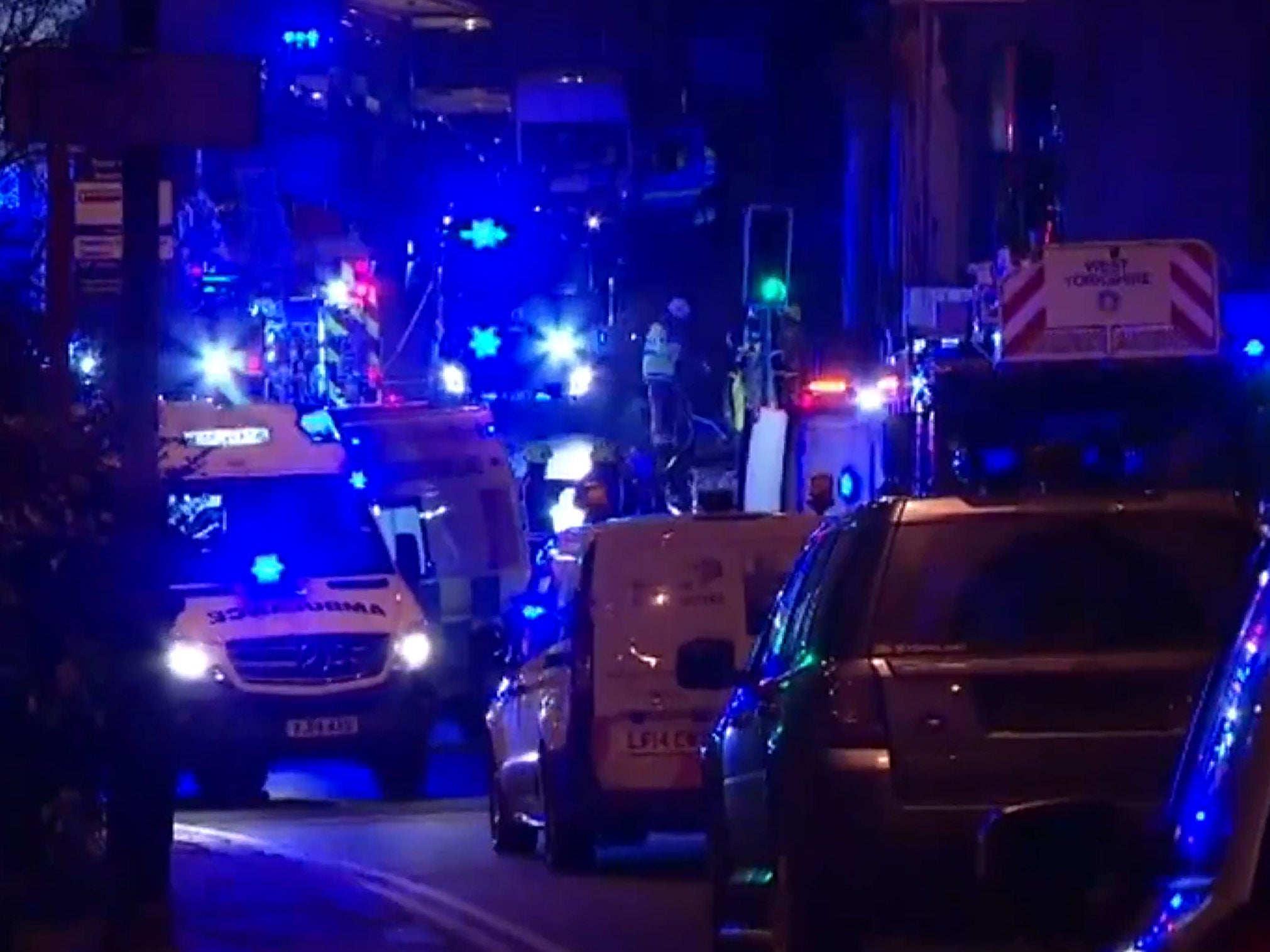 Yorkshire Ambulance Service said it was treating four patients