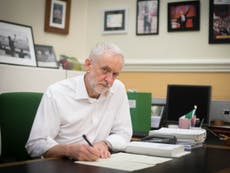 Jeremy Corbyn writes to Theresa May outlining his five Brexit demands 