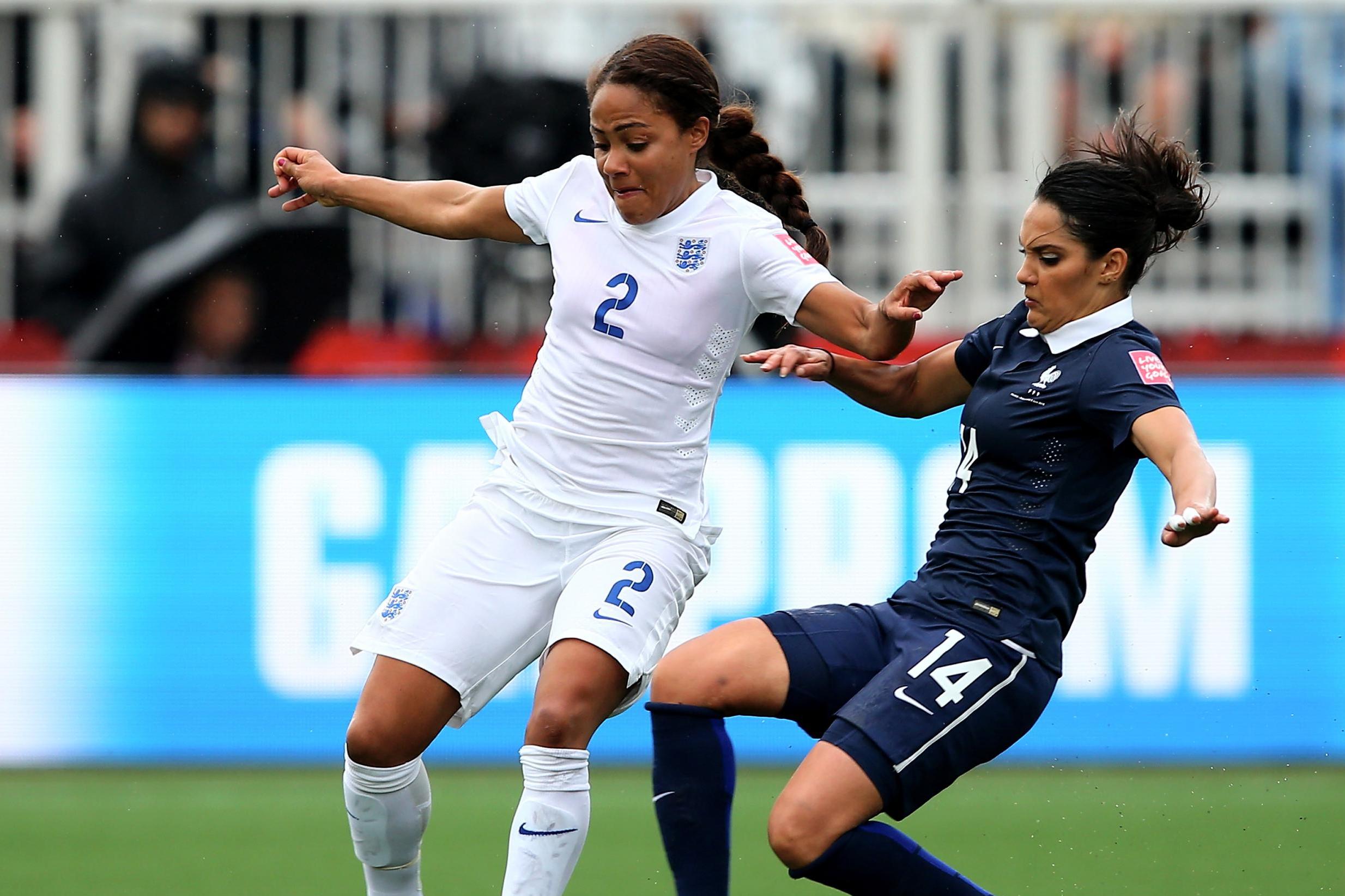 Alex Scott during the 2015 World Cup (Getty )