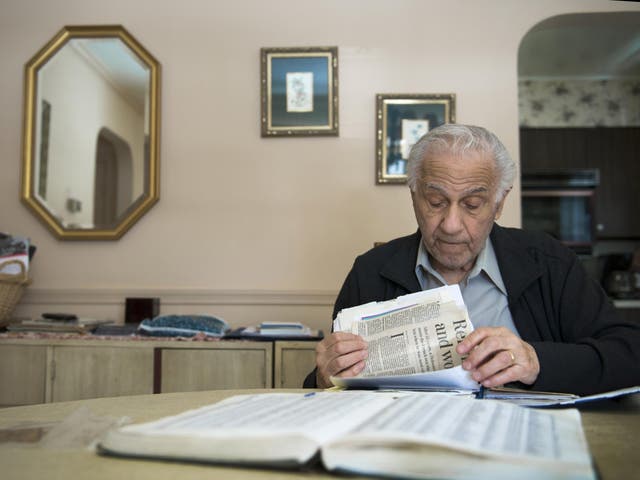 Holocaust survivor Leo Bretholz was one of those who sought reparations from the French government for being deported on a French train during the Second World War