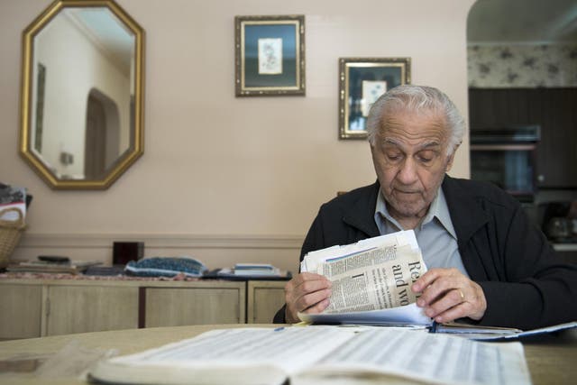 Holocaust survivor Leo Bretholz was one of those who sought reparations from the French government for being deported on a French train during the Second World War