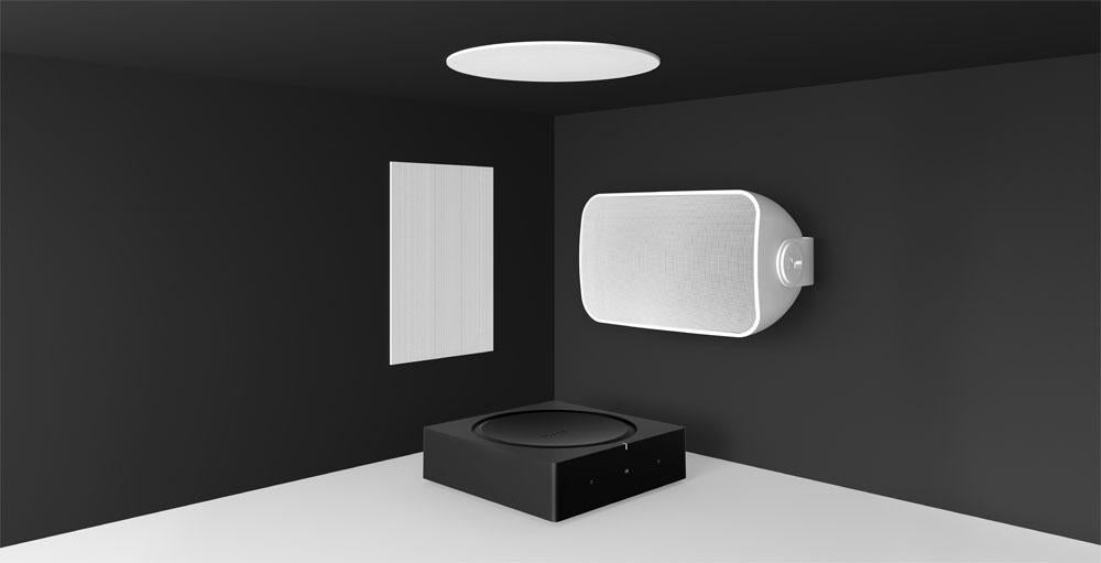 The Sonance speakers, which include versions for the wall, ceiling and outdoors