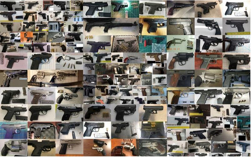A record number of guns were found in 2020