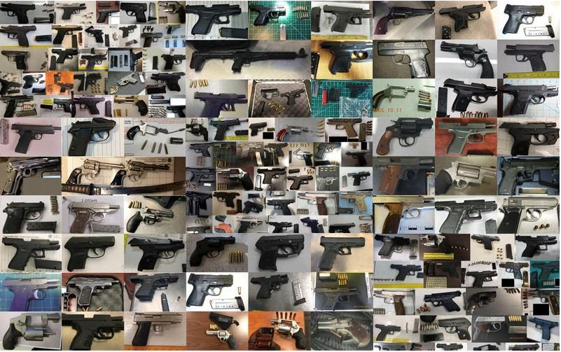 A record number of guns were found at US airports in 2018