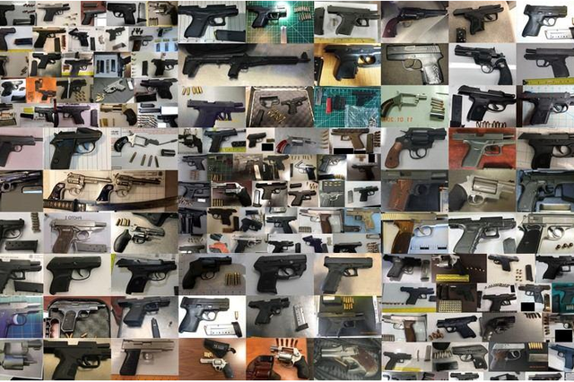 A record number of guns were found at US airports in 2018