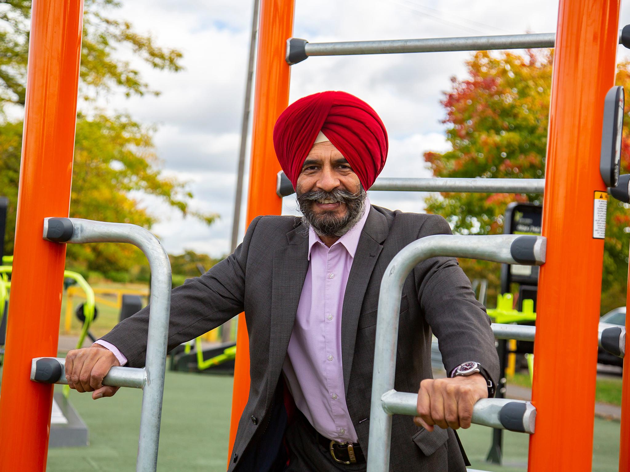 Redbridge council leader Jas Athwal has been ambitious in developing the Clayhall park