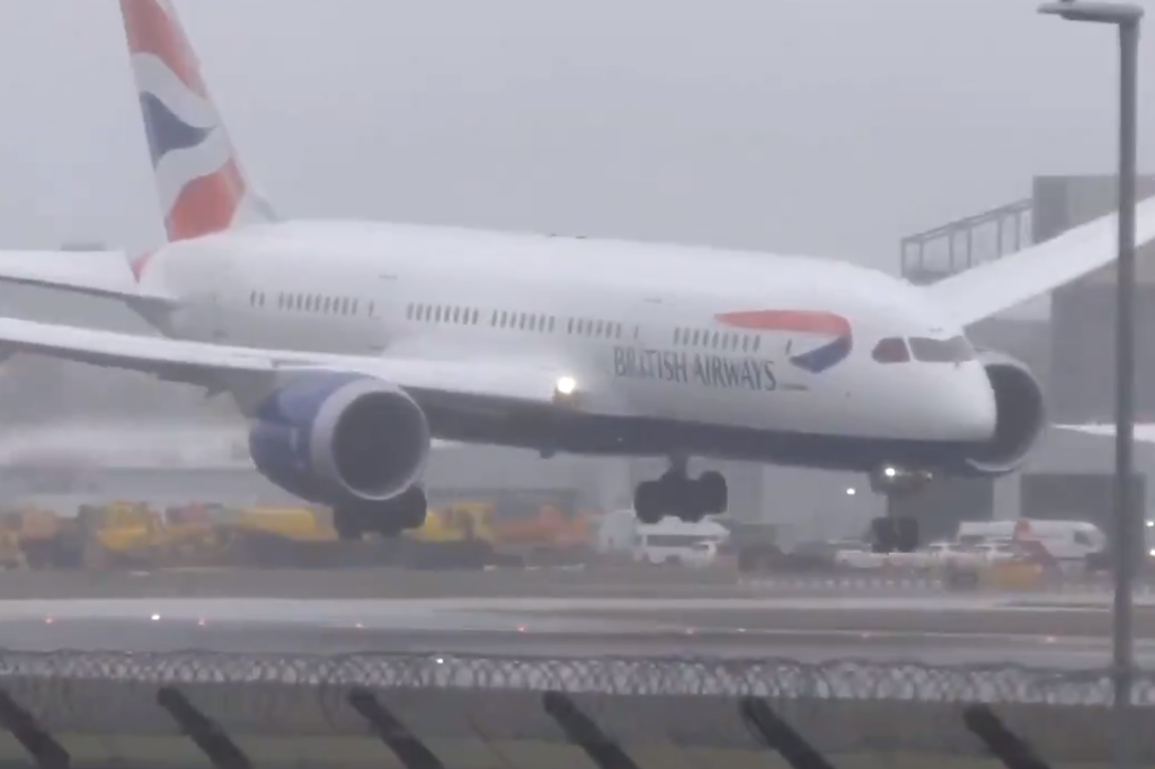 Storm Erik: British Airways Flight Aborts Landing At Heathrow Amid ...