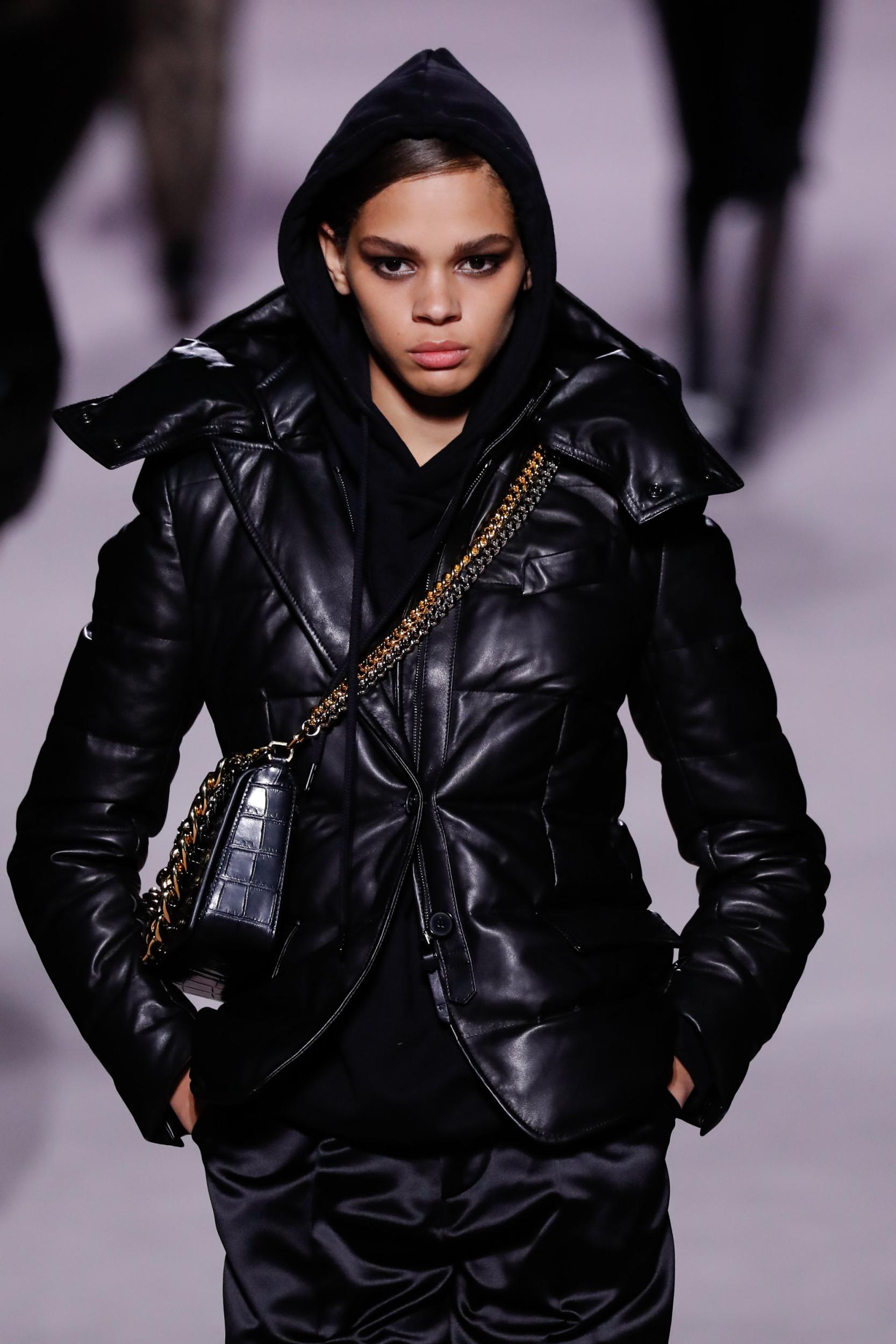 Puffer jackets graced the catwalk at Tom Ford during New York Fashion Week.