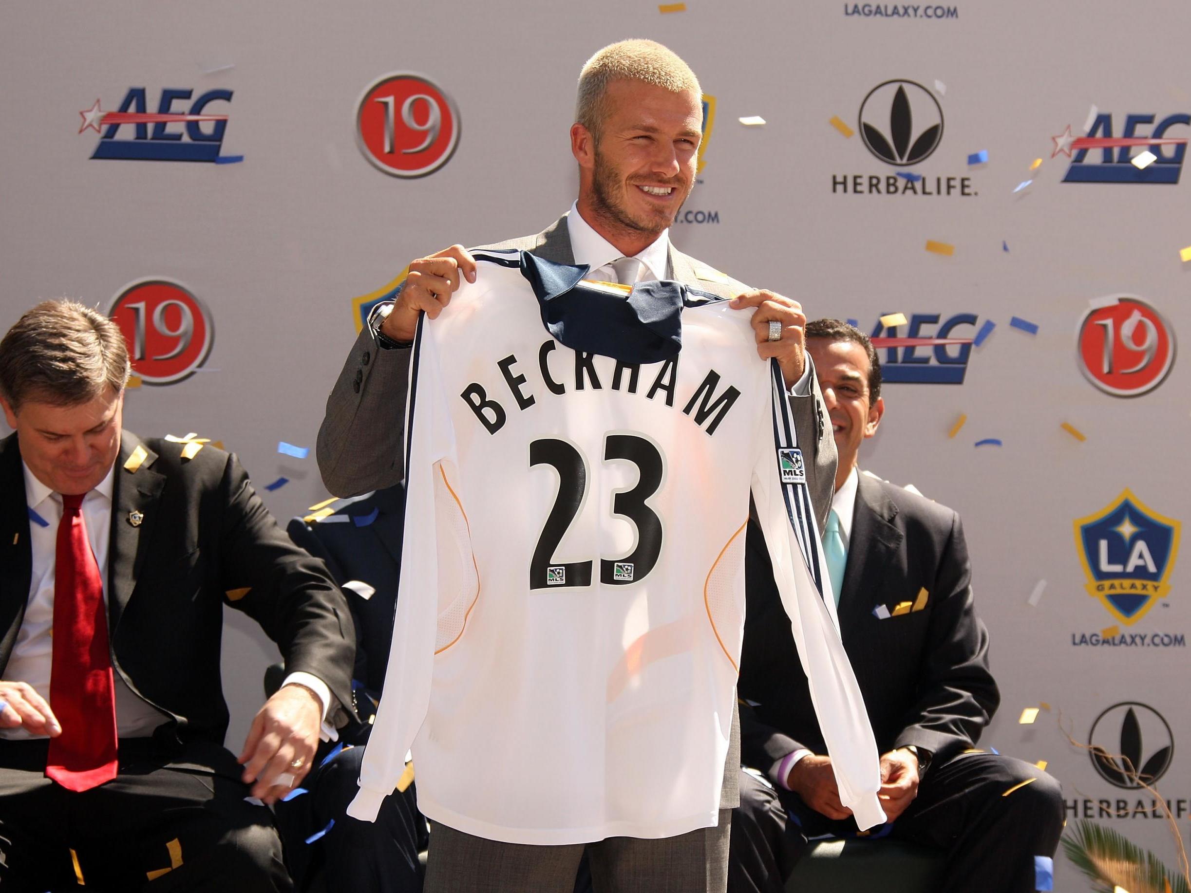 Beckham will be honoured by the Galaxy
