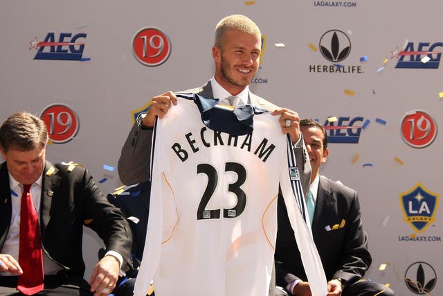 Beckham will be honoured by the Galaxy
