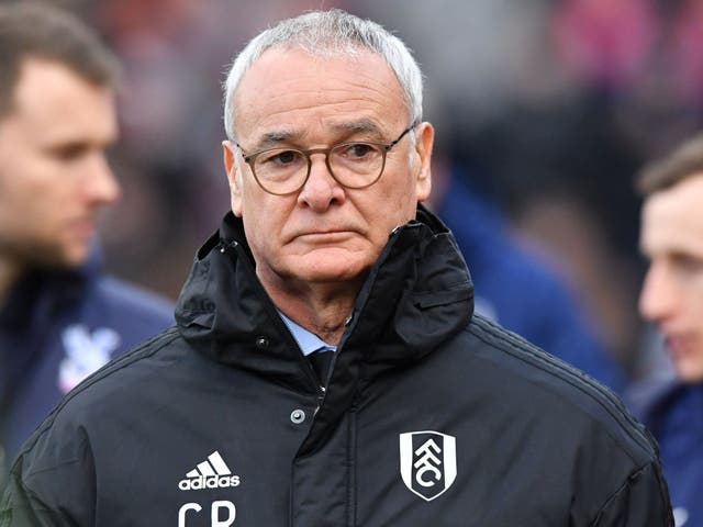 Fulham manager Claudio Ranieri