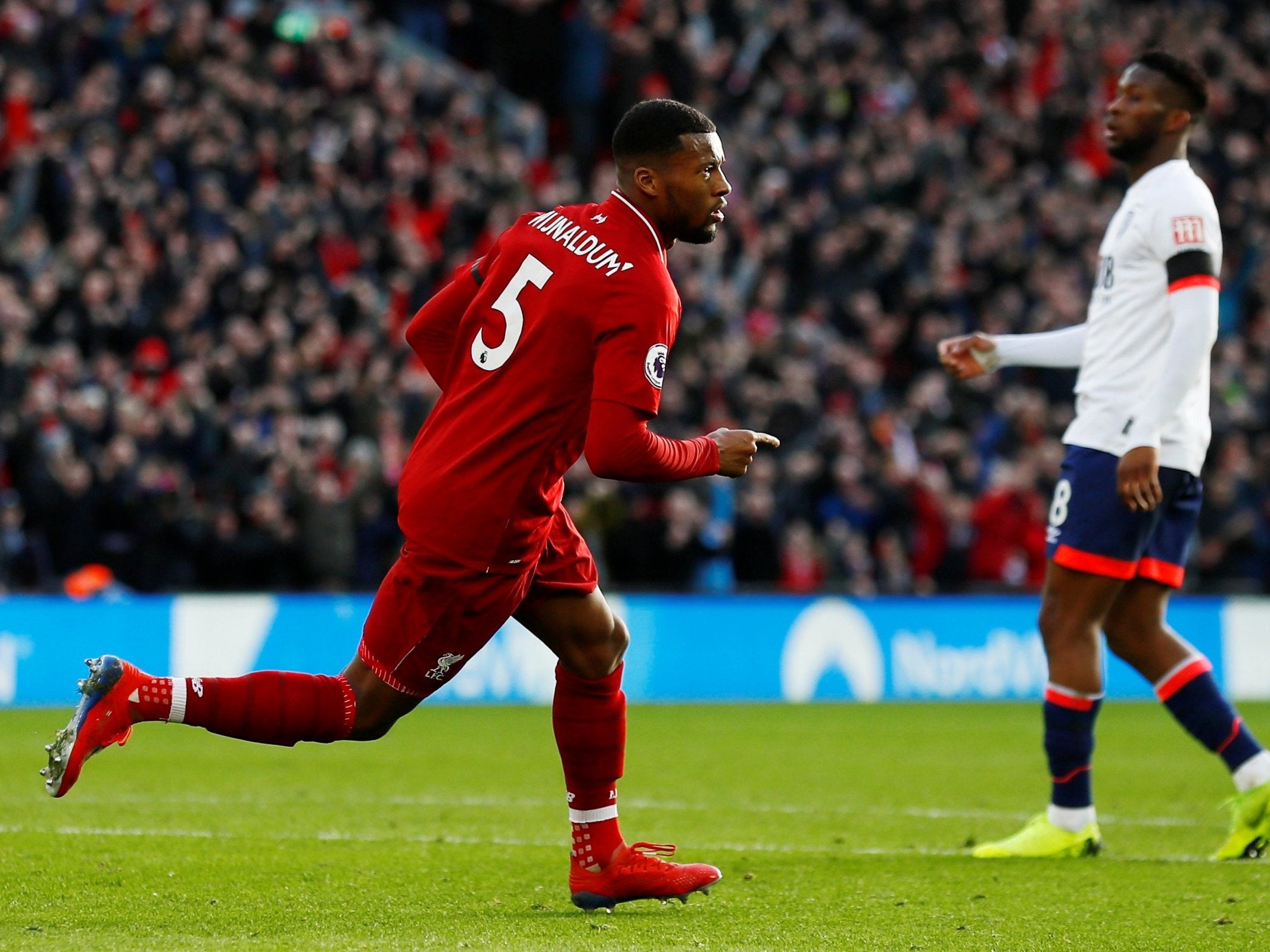 Wijnaldum doubled Liverpool's lead