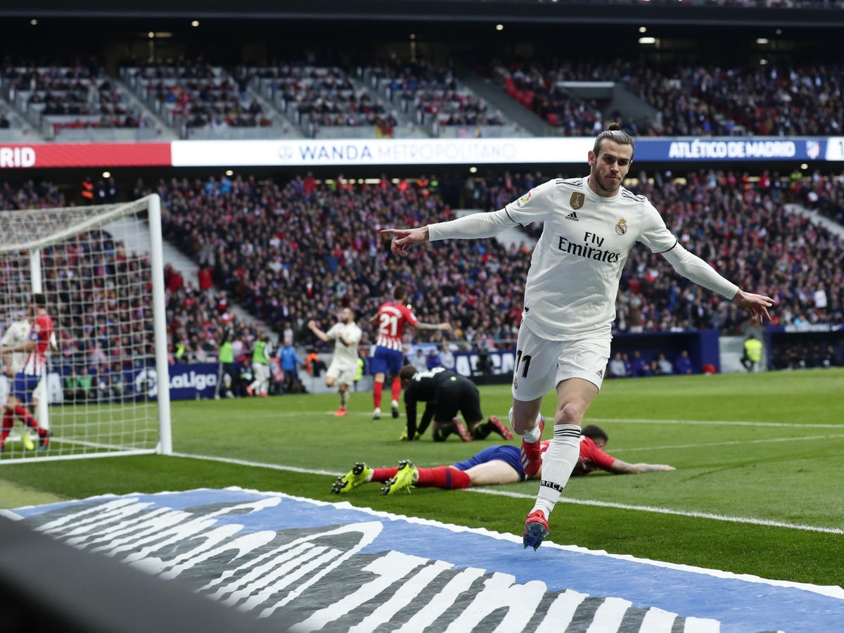 Atletico de Madrid 1-3 Real Madrid: Gareth Bale scores 100th goal for Los Blancos in derby win | The Independent | The Independent