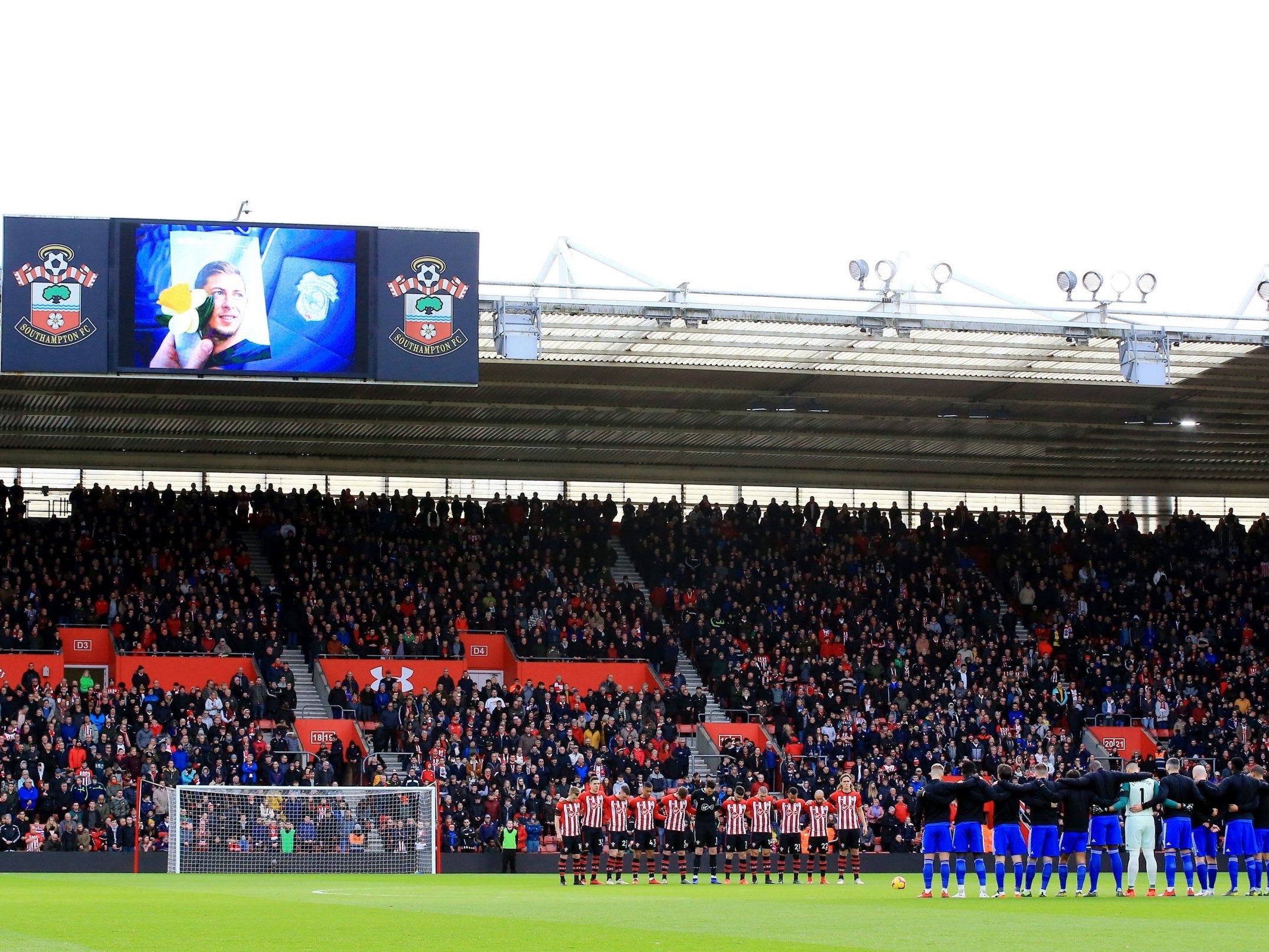 A tribute was paid to Sala on Saturday