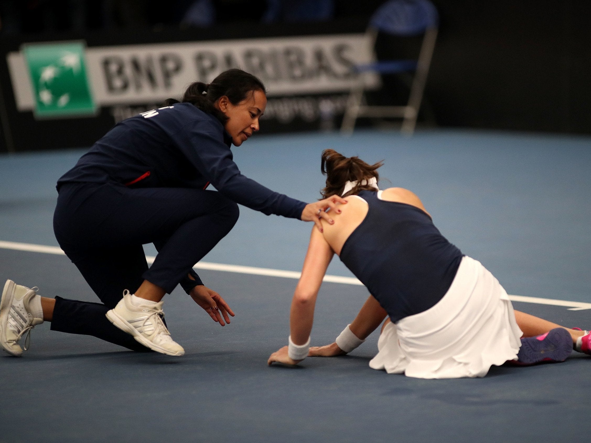Konta battled through to secure victory