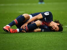 PSG's Cavani ruled out of United clash with injury