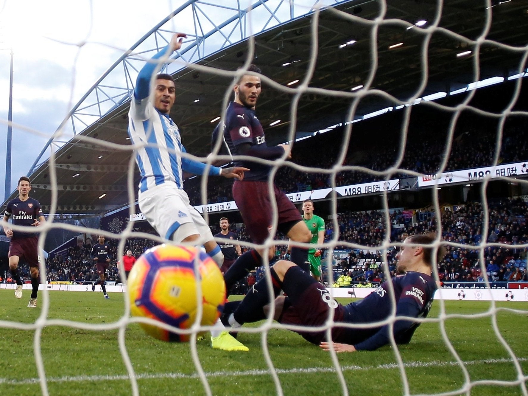 Arsenal's Sead Kolasinac scores an own goal