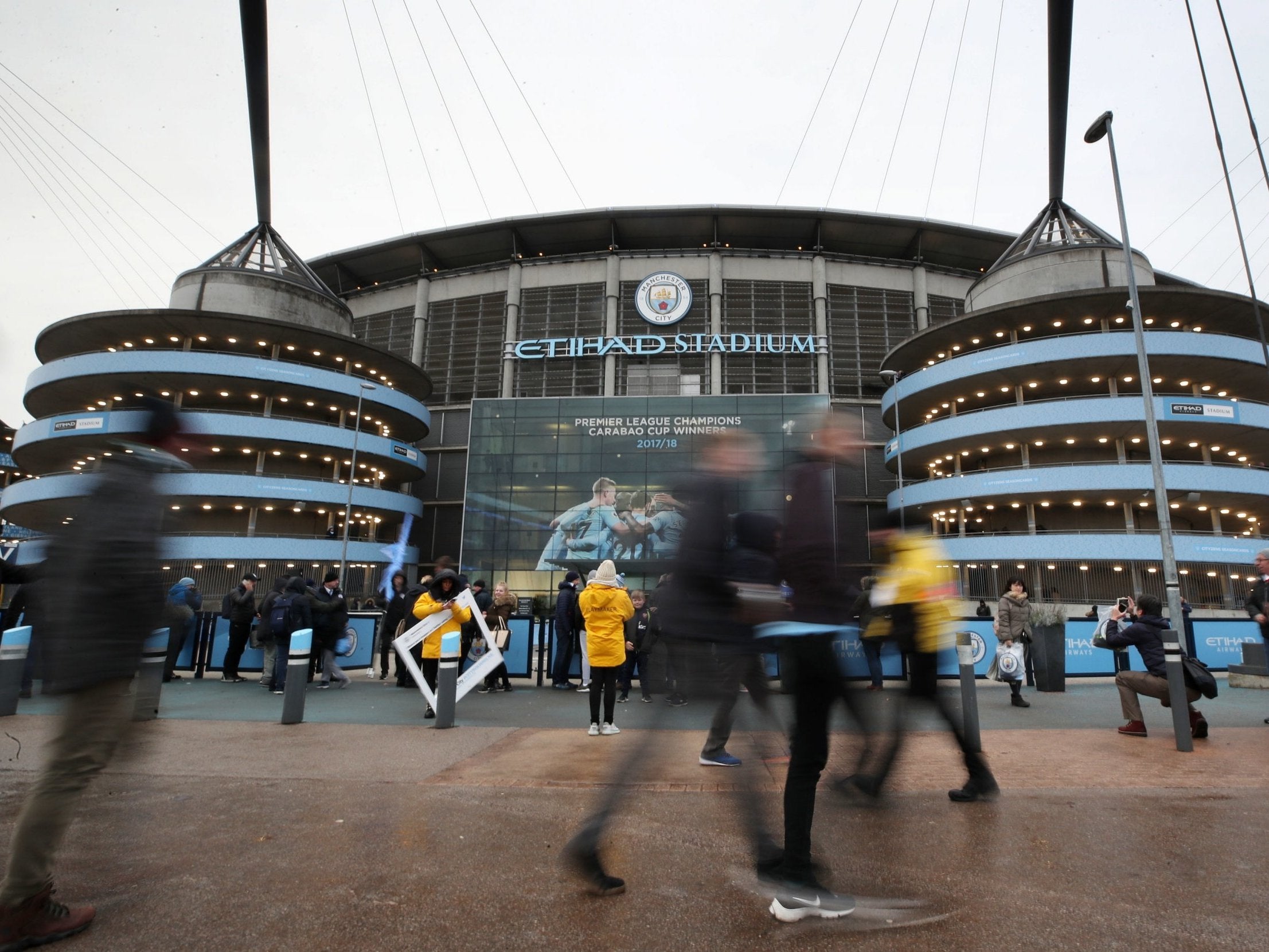 The Etihad Stadium in Manchester