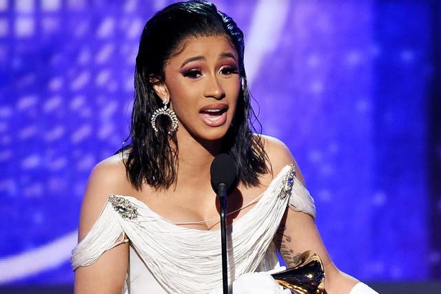 Cardi B accepts the Best Rap Album for 'Invasion of Privacy' onstage during the 61st Annual Grammy Awards at Staples Center on 10 February, 2019 in Los Angeles, California.