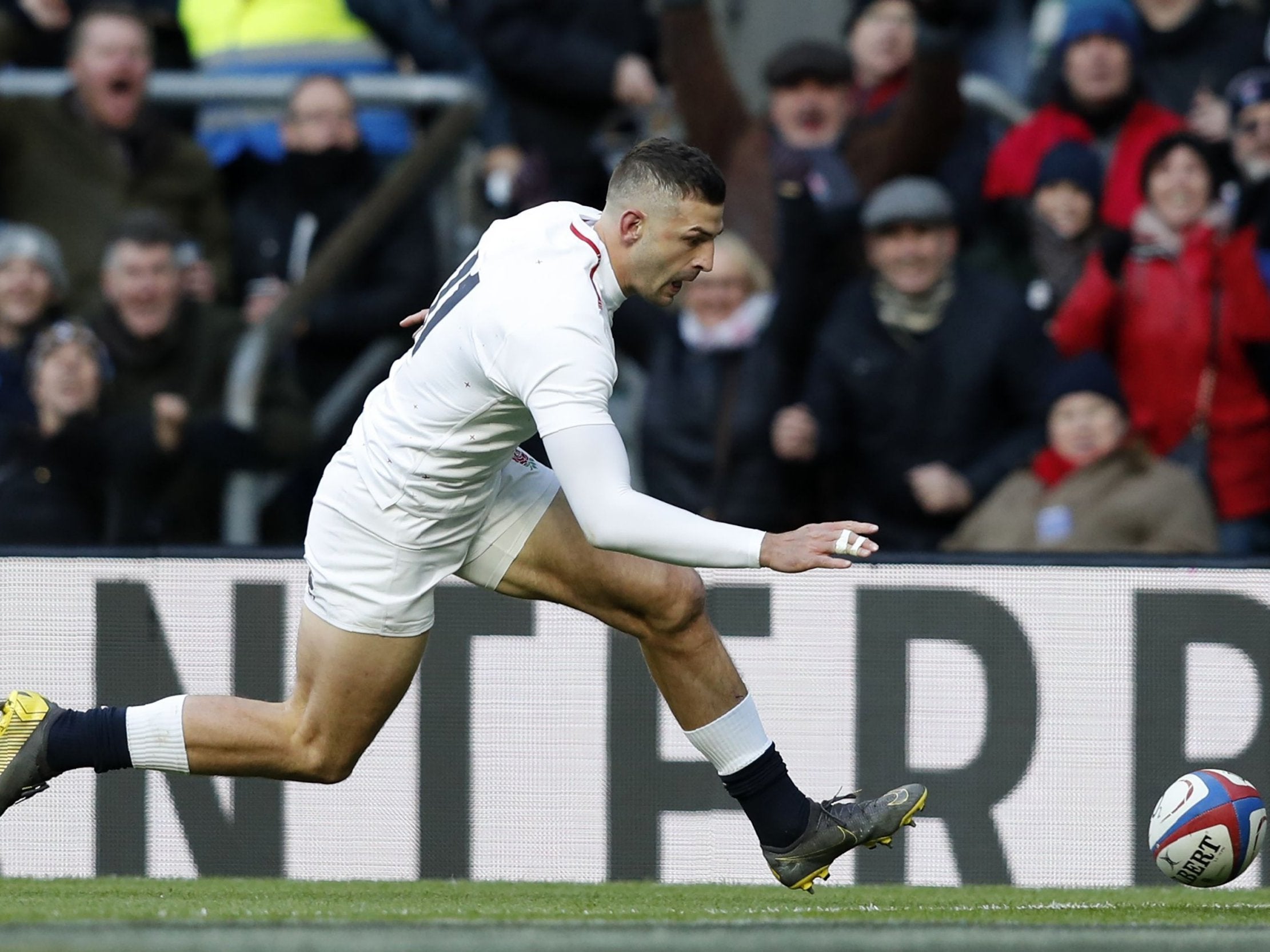 The sight of Jonny May chasing every kick puts the fear of God into his opponents