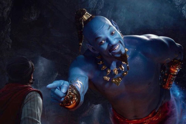 Will Smith's genie in 'Aladdin'
