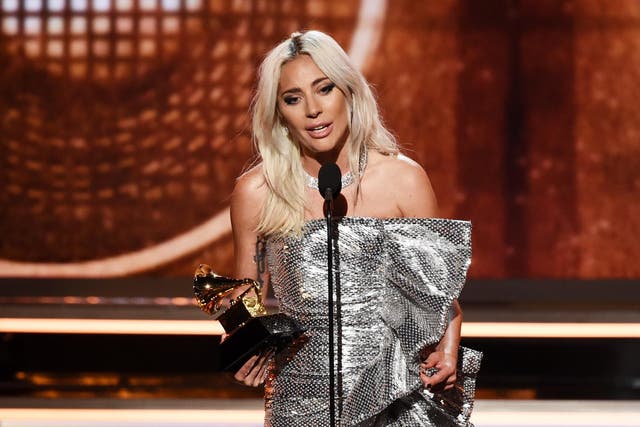 Lady Gaga at the 2019 Grammy Awards
