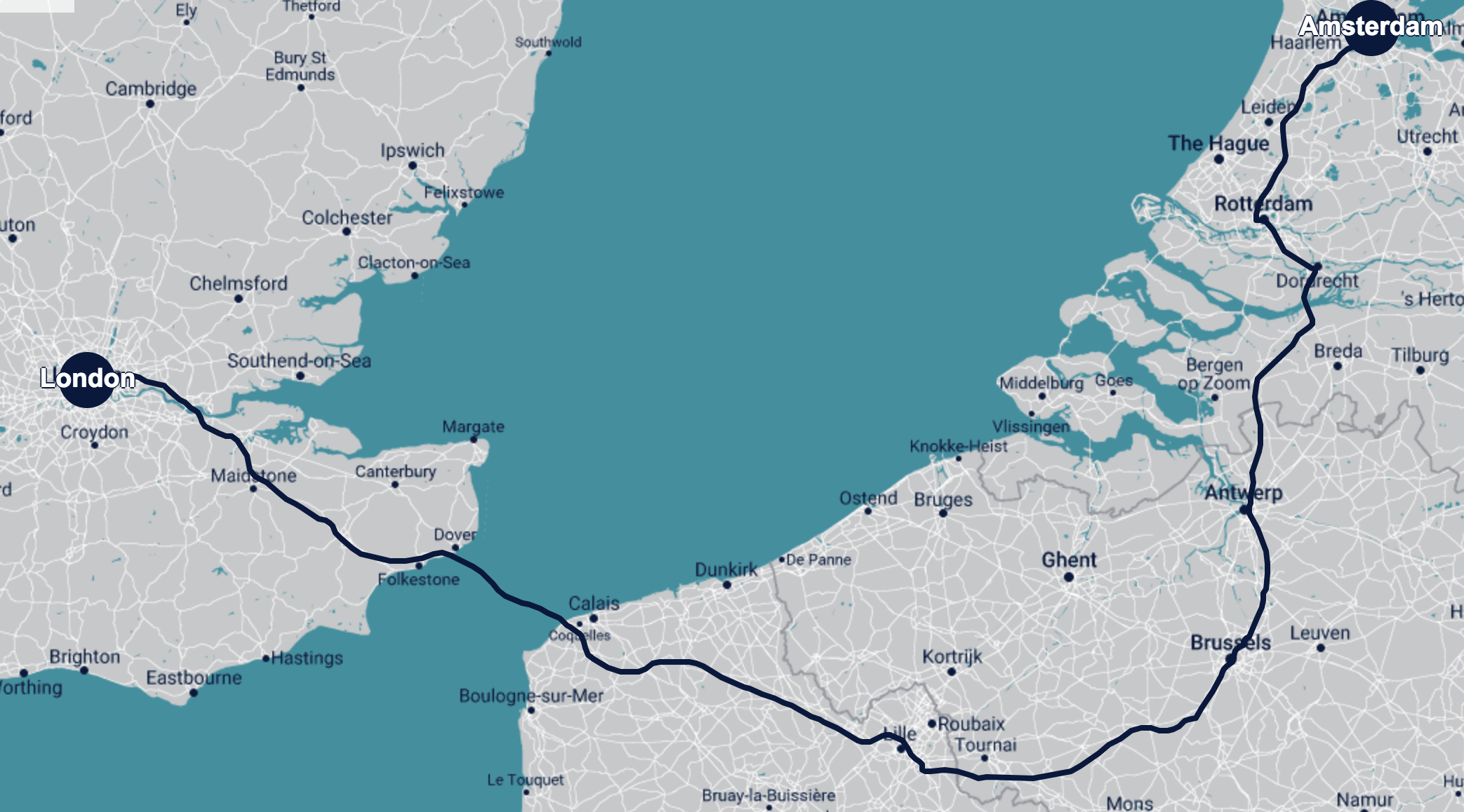 journey time eurostar to amsterdam