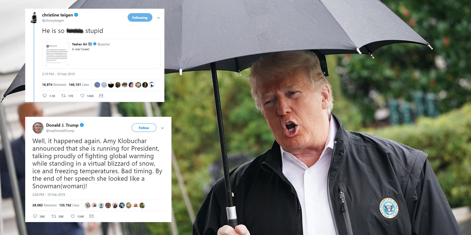 Trump confused global warming with weather again - and it's just getting silly now