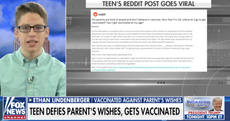 Teenager secretly gets vaccinated and blasts anti-vax parents