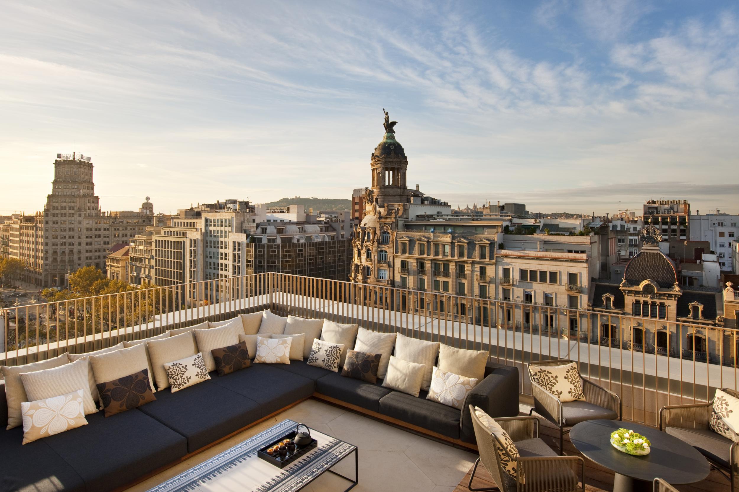 The Mandarin Oriental Barcelona Penthouse has a huge terrace