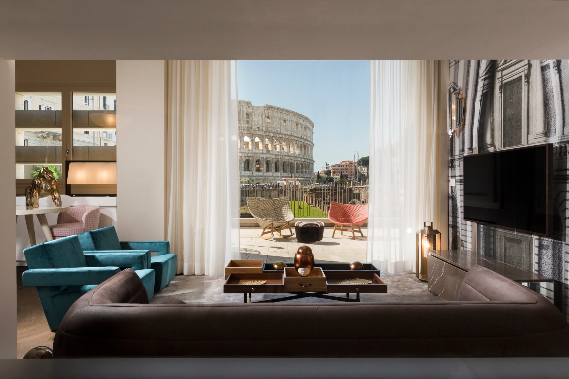 Palazzo Manfredi’s Grand View Colosseum Suite has incredible views