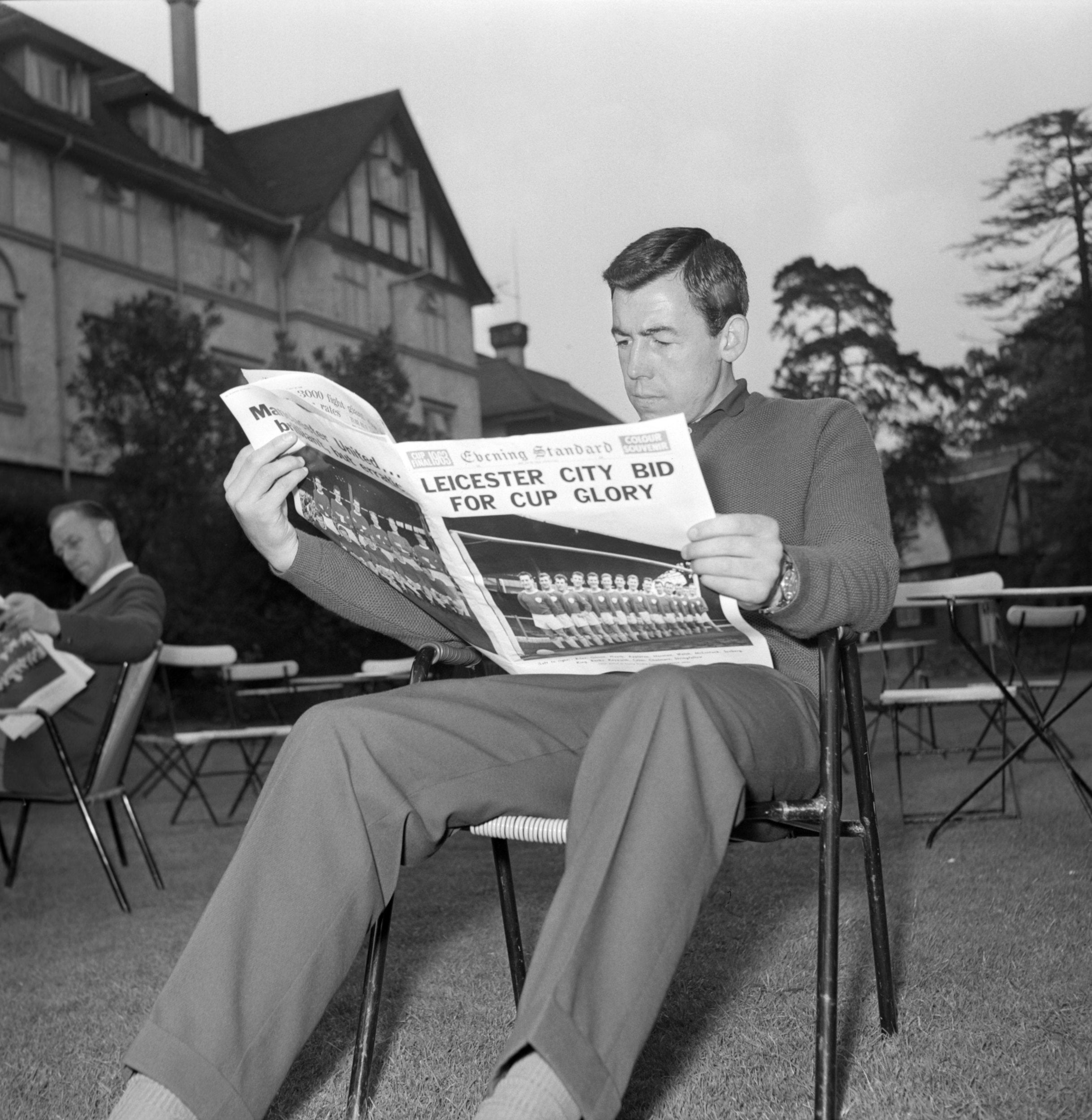 Leicester City goalkeeper surveys his team’s cup chances in 1963