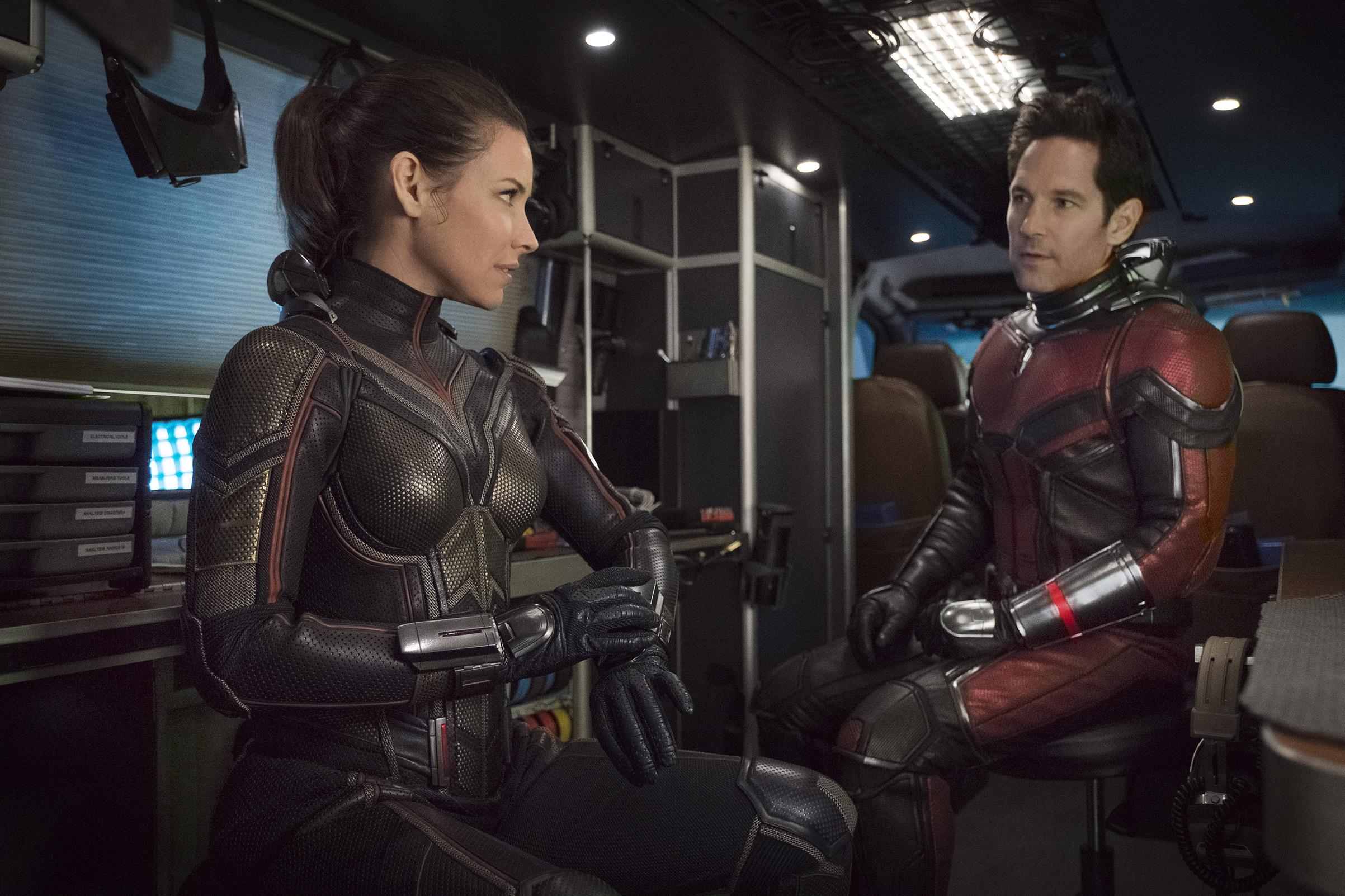 Evangeline Lilly and Paul Rudd in ‘Ant-Man and the Wasp’