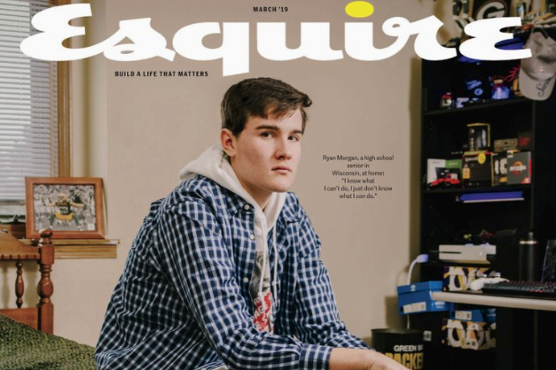 Esquire profiles white male teenager on newest cover (Esquire)