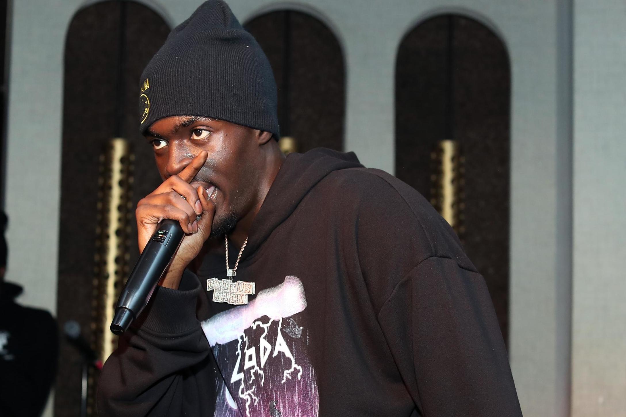 Sheck Wes performs at LiveXLive Post Grammy Party at The Peppermint Club on 10 February, 2019 in Los Angeles, California.
