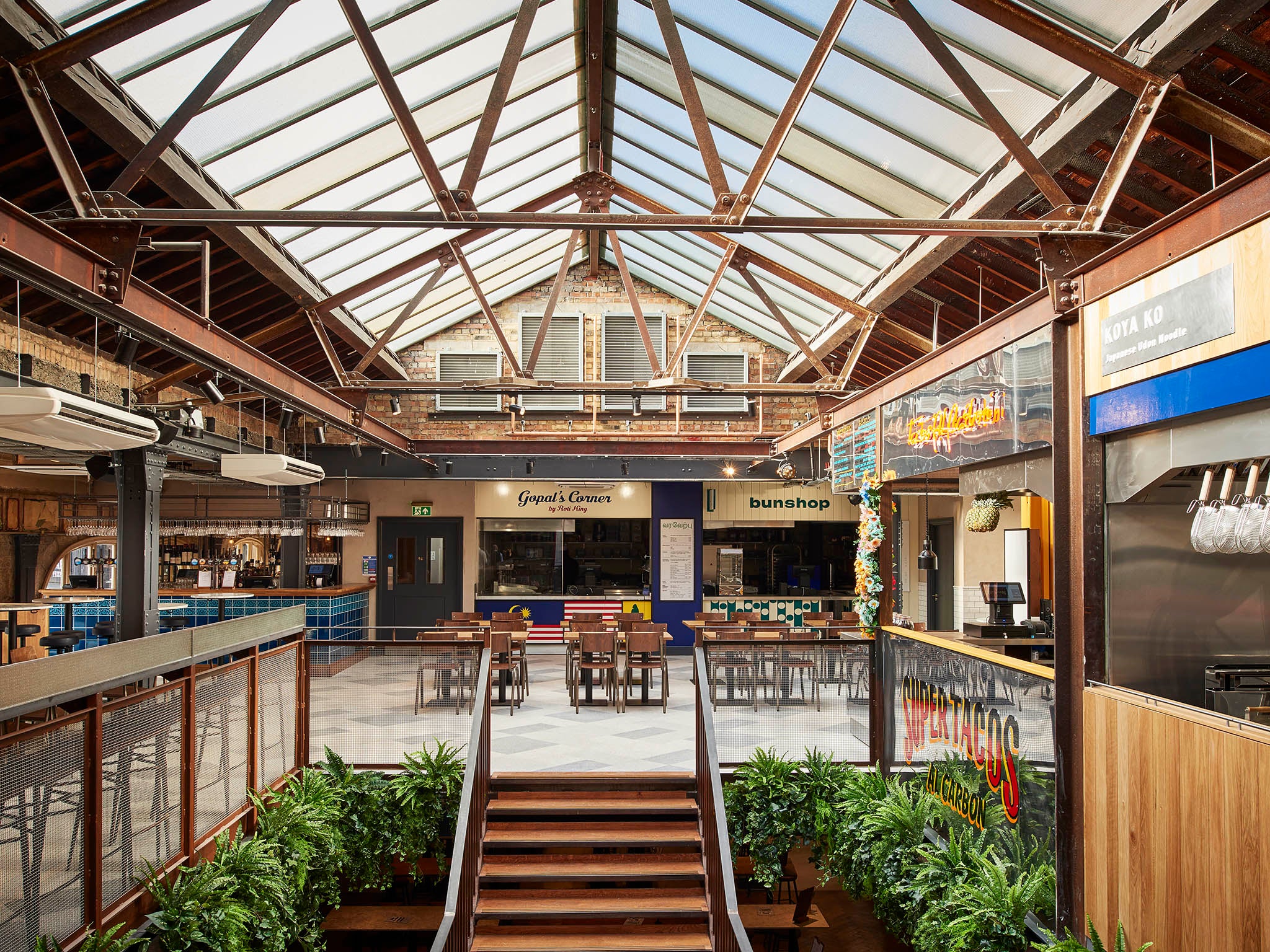 New life: The upstairs of the new market hall resembles little of its former use