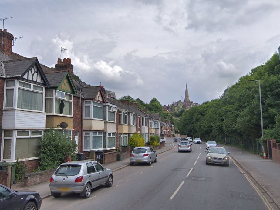 Bonhay Road in Exeter, where a man's body was found on Monday