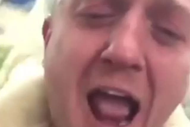 Stephen Yaxley-Lennon, who uses the name Tommy Robinson, in the video