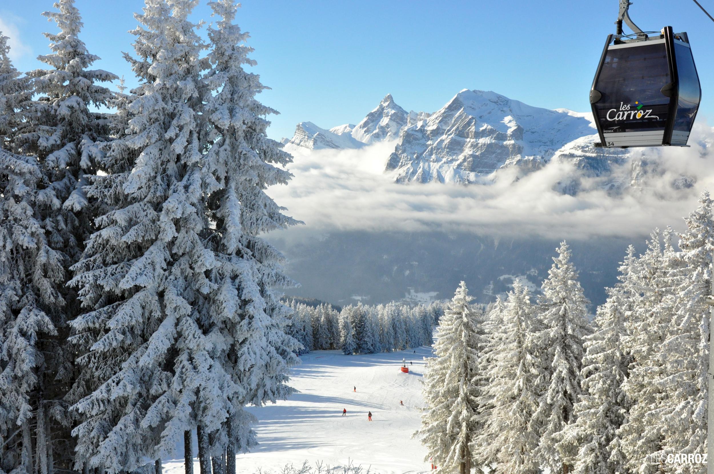 Les Carroz is part of the Grand Massif ski area
