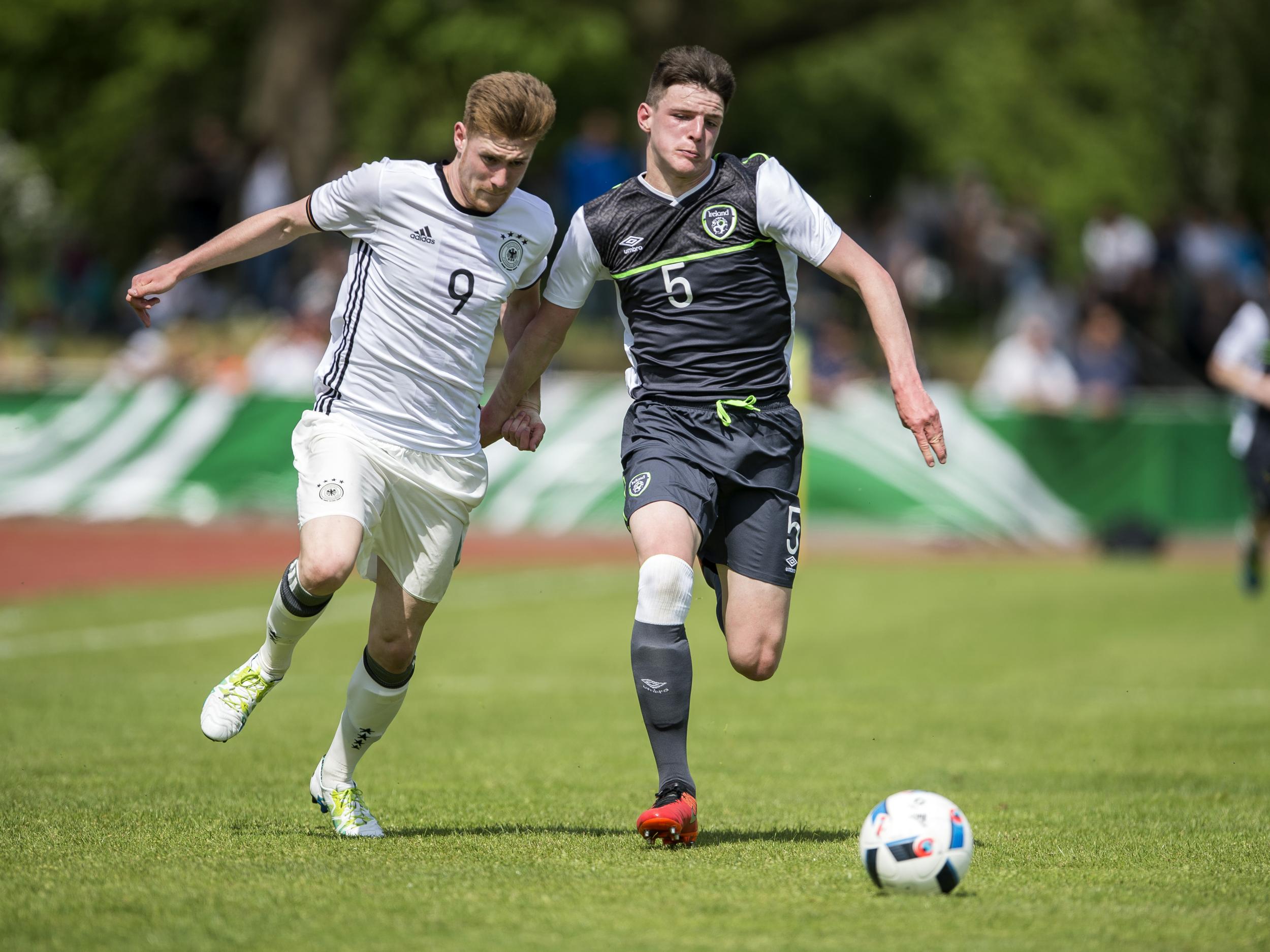 Declan Rice represented Ireland at youth level