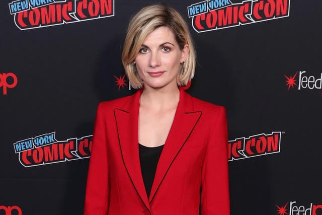 Jodie Whittaker attends BBC America's Doctor Who Global Premiere at New York Comic Con on October 7, 2018 in New York City