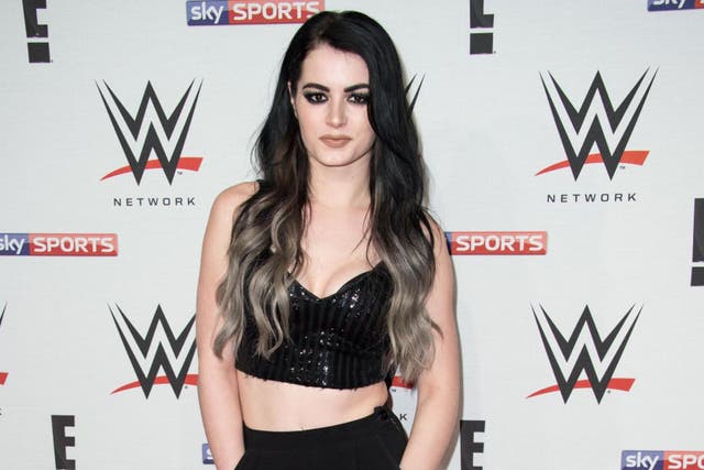 Paige arrives for WWE RAW at 02 Brooklyn Bowl on April 18, 2016 in London, England