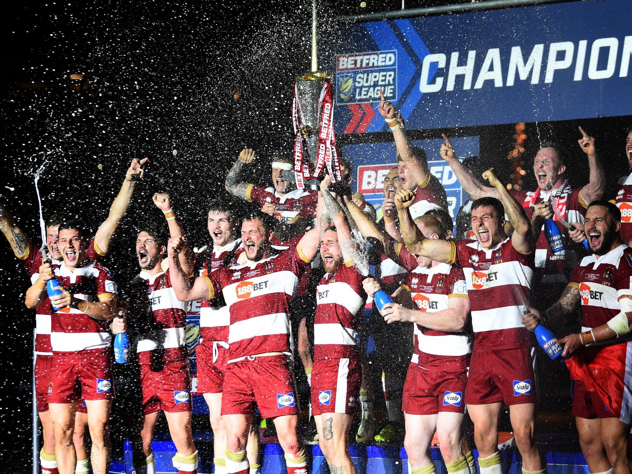 Wigan celebrated victory in the Grand Final late last year