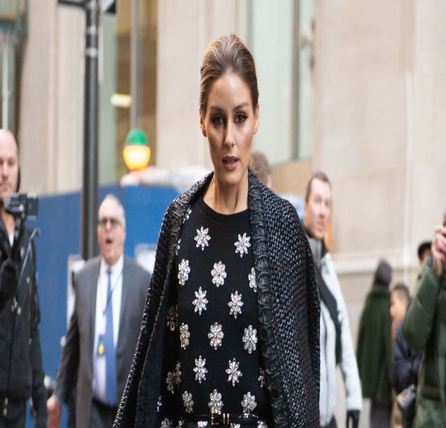 Olivia Palermo scores fashion hit in chic coat and leather trousers