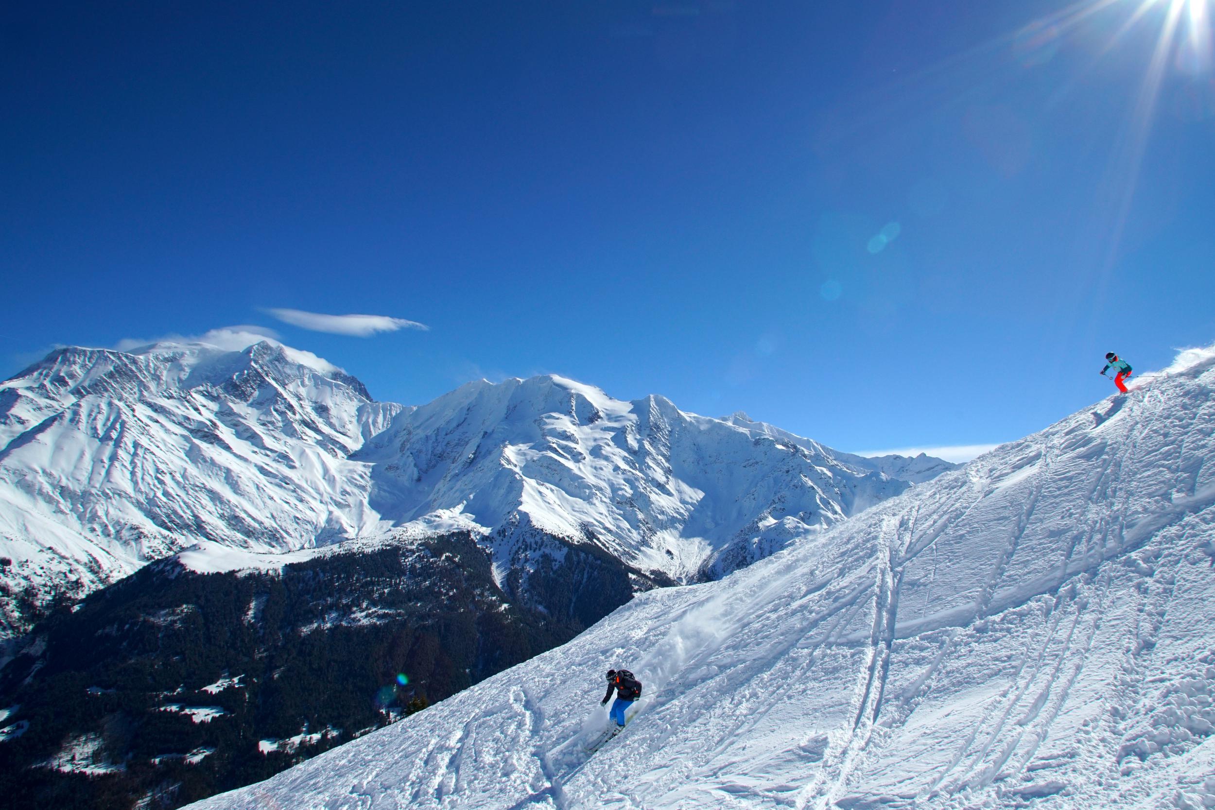 St Gervais gives access to the Evasion Mont Blanc