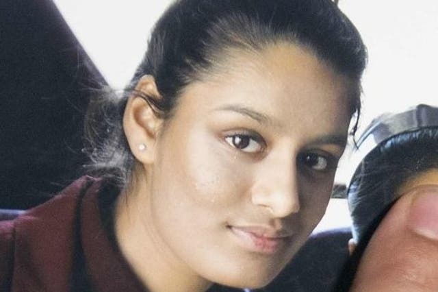 Shamima Begum, who fled her East London home in 2015 to join Isis in Syria