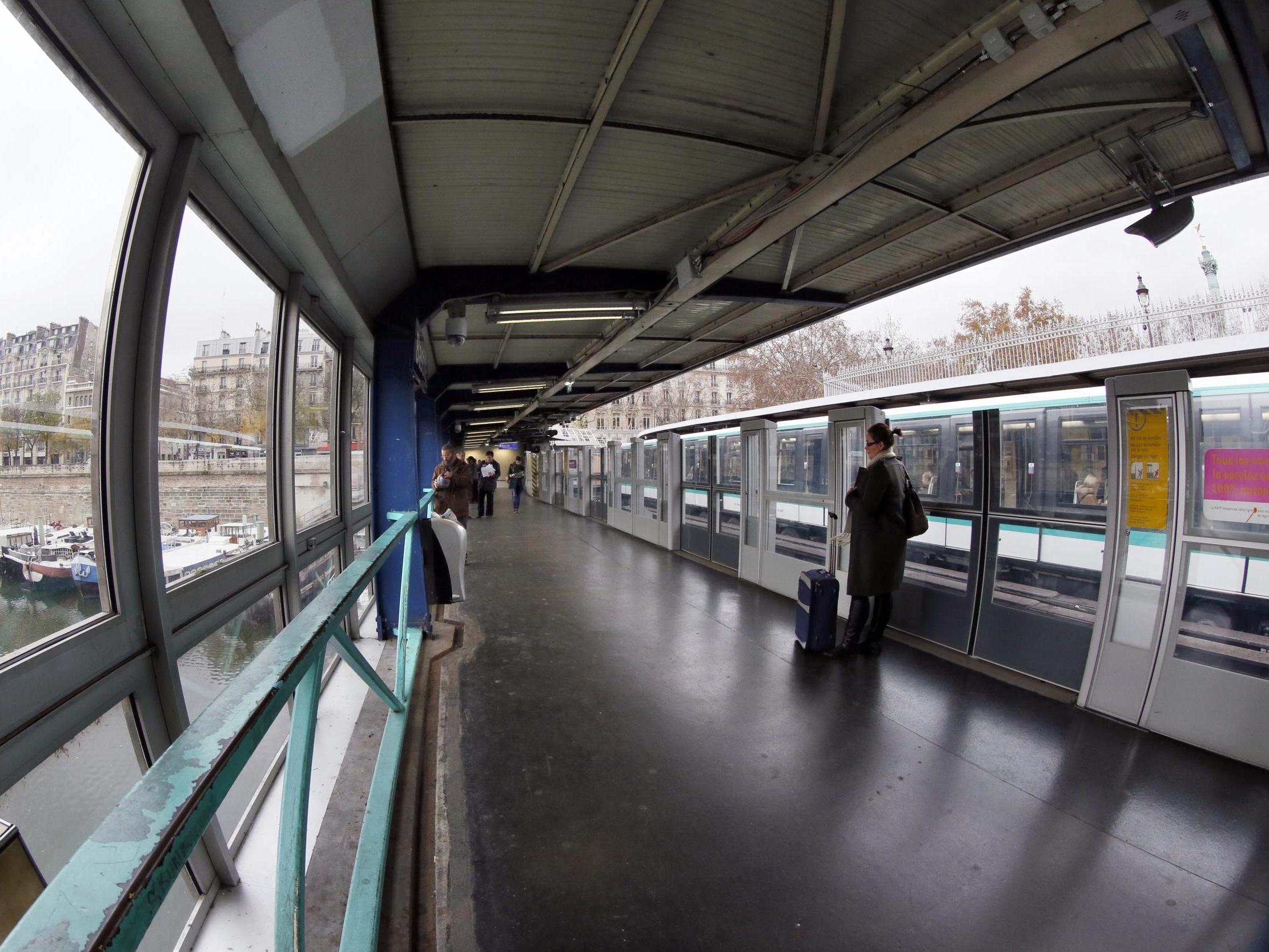 Police said a man was seriously injured during a suspected acid attack at the Bastille metro station in Paris