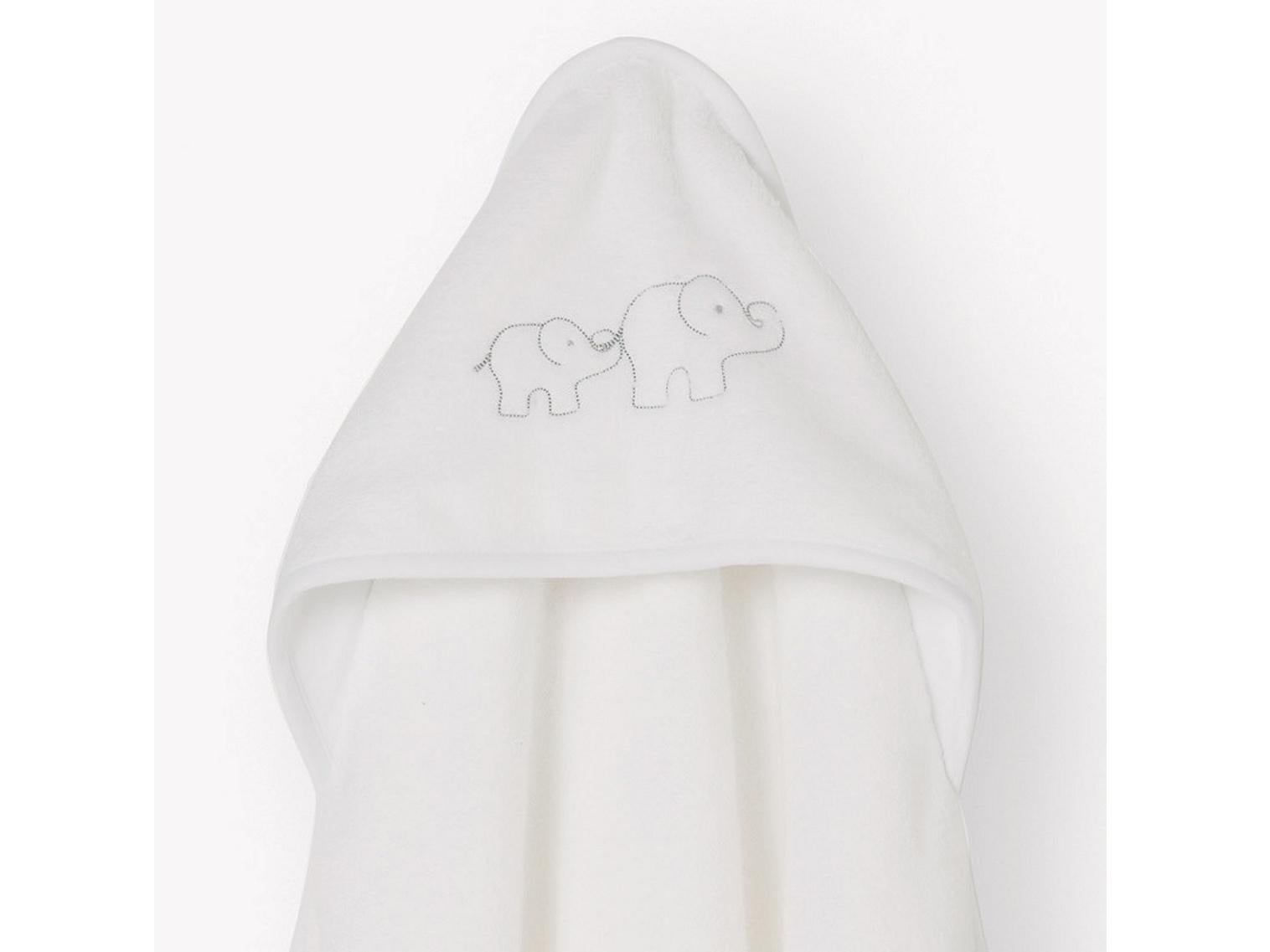 white company baby towel