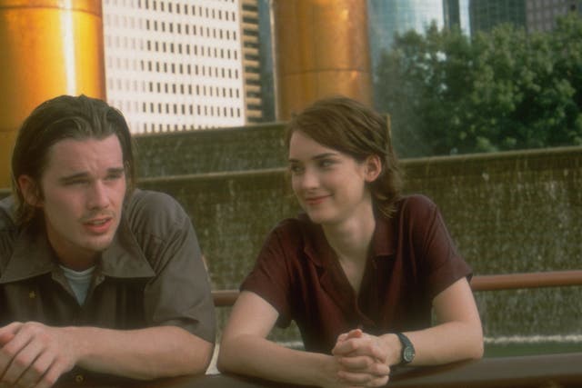 Troy (Ethan Hawke) and Lelaina (Winona Ryder): a celluloid record of how far we’ve since plummeted