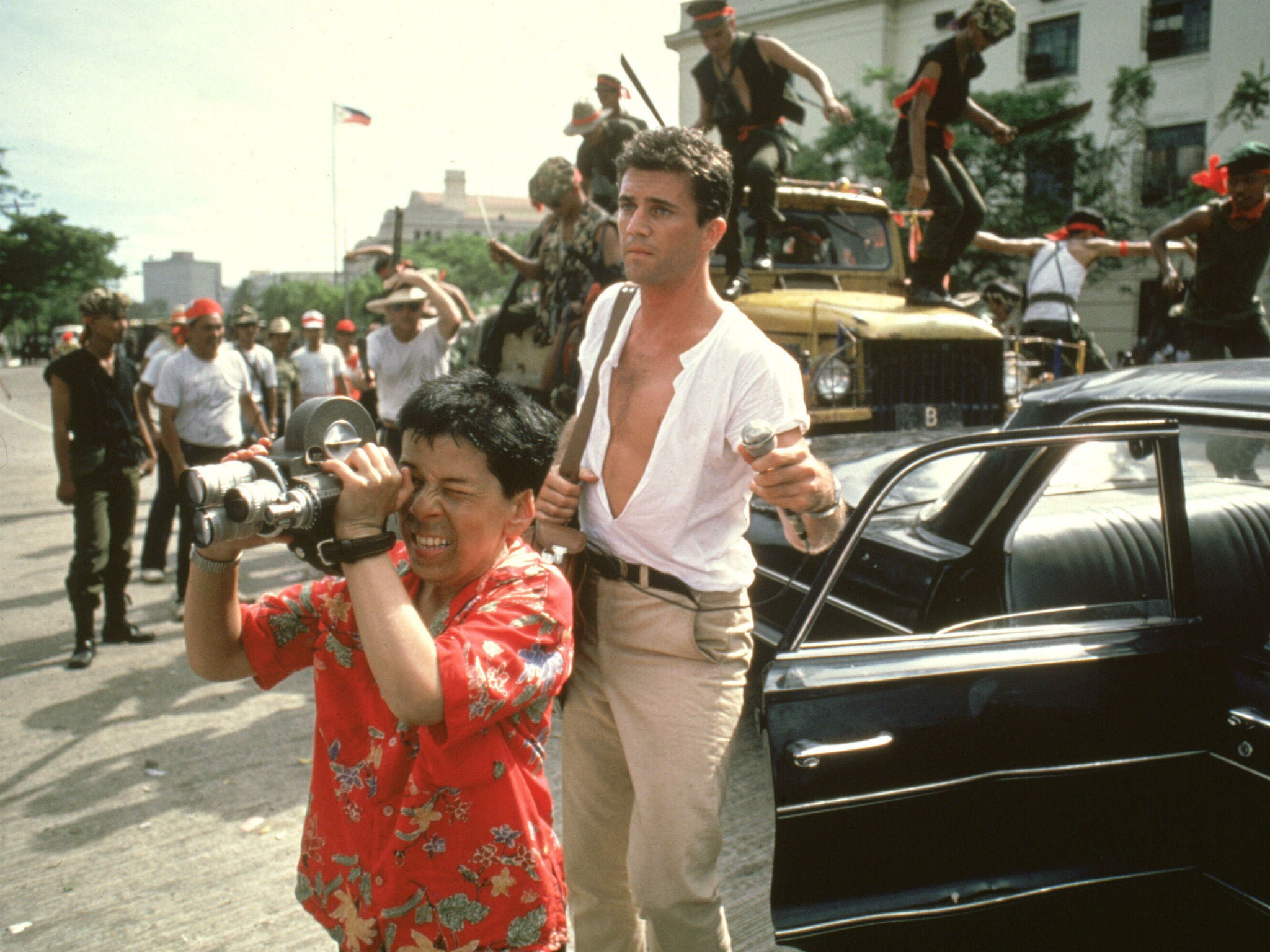 Linda Hunt and Mel Gibson in ‘The Year of Living Dangerously’